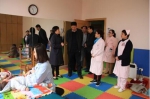 图为王丽理事长一行五人深入焦作市残疾儿童康复中心进行实地调研和指导 - 残疾人联合会