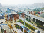郑州农业路高架30多米长钢梁上跨京广快速路 - 河南一百度