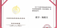 陆啟玉教授荣获中国食品科技学会科技创新奖-突出贡献奖 - 河南工业大学