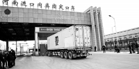 郑州首单“多式联运”进口肉类食品到达口岸 - 河南一百度