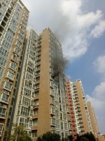 郑州白沙一小区高楼失火，火情持续约1小时，起火原因初步确定 - 河南一百度