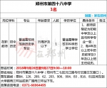 有编制！郑州26所学校招聘教师，大专及以上可报 - 河南一百度