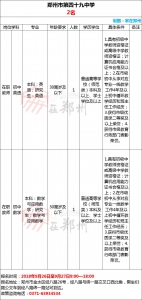 有编制！郑州26所学校招聘教师，大专及以上可报 - 河南一百度