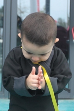 哥伦比亚2岁萌娃现身登封，成本届郑州国际少林武术节最小运动员 - 河南一百度