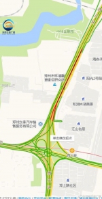 突发!郑州西三环限高架被撞断，后方堵车超过6公里 - 河南一百度