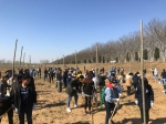 我校学生志愿者开展植树活动 - 河南大学