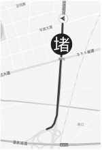 晋新高速平原新区东站上站口附近常堵车 1小时挪1.6公里 - 河南一百度