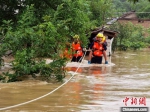 河南信阳多地发生洪涝群众被困 多方展开紧急救援 - 中国新闻社河南分社