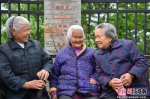 老人们在聊天 - 中国新闻社河南分社