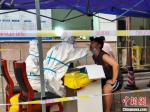 8月5日，郑州市一核酸检测点医务人员正忙于采样。　杨大勇 摄 - 中国新闻社河南分社