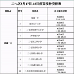 8月17日起，郑州二七区对未在封控区学生进行疫苗接种工作 - 河南一百度