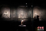 　9月18日，龙门石窟艺术对话特展在上海大学博物馆开幕。 汤彦俊 摄 - 中国新闻社河南分社