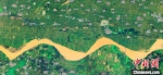 “河南一号”遥感卫星拍摄的黄河影像。　河南省自然资源厅供图 - 中国新闻社河南分社