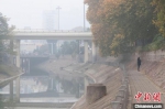 图为大雾下的郑州金水河。　程航 摄 - 中国新闻社河南分社