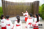 6月20日，清丰县屈原文化园内，该县明月湖小学学生正在参观学习，了解端午节文化，激发爱国主义精神。王世冰 摄 - 中国新闻社河南分社