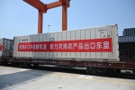 首趟郑州至东盟农产品出口专列发车 - 河南一百度