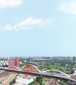 郑州新建彩虹桥最后一道“彩虹”已就位 - 河南一百度